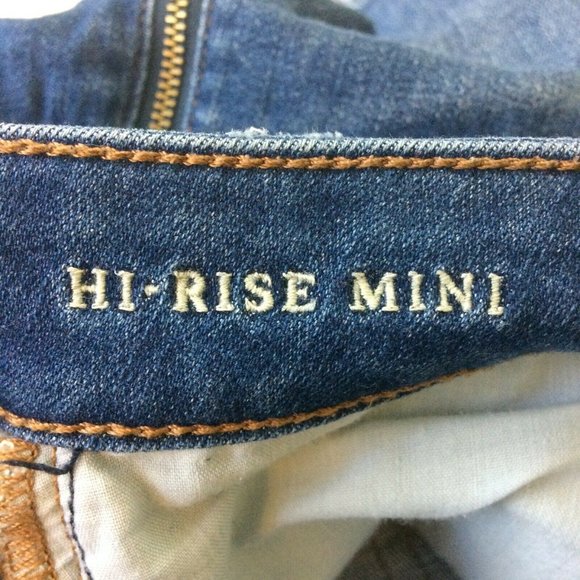 American Eagle Womens Denim Jean Skirt Size 6 Hi-Rise Mini Next Level Stretch - Picture 8 of 9